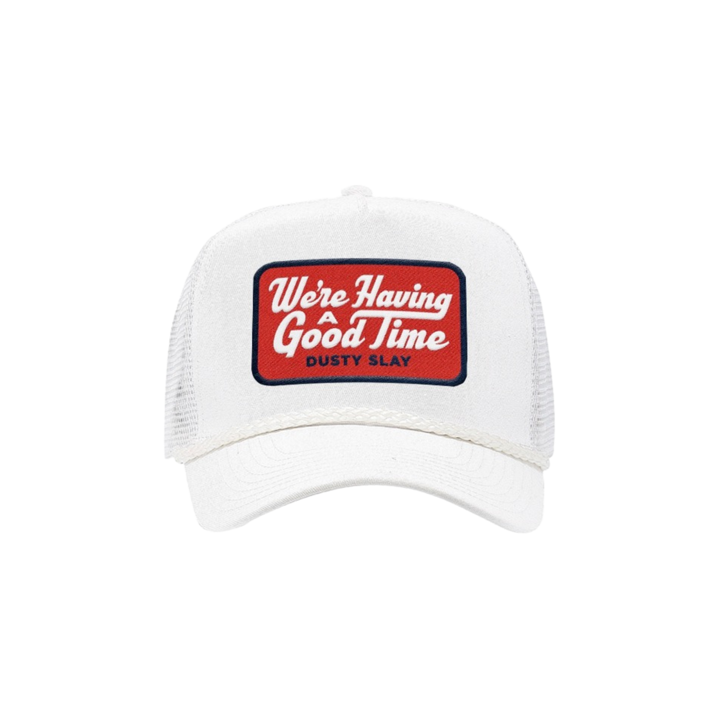We're Having A Good Time Hat Trucker - White