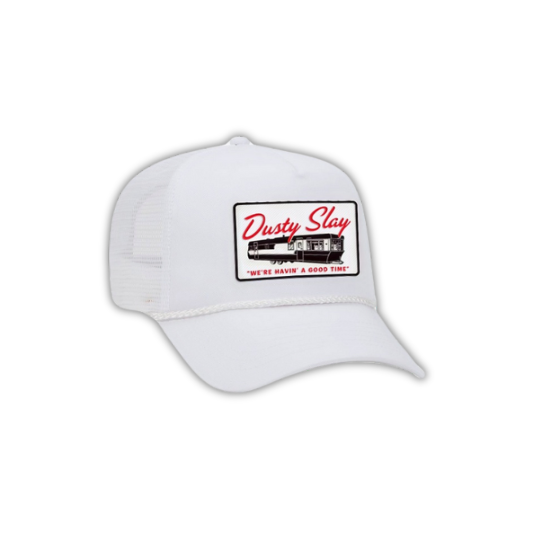 Mobile Home Trucker Hat - White