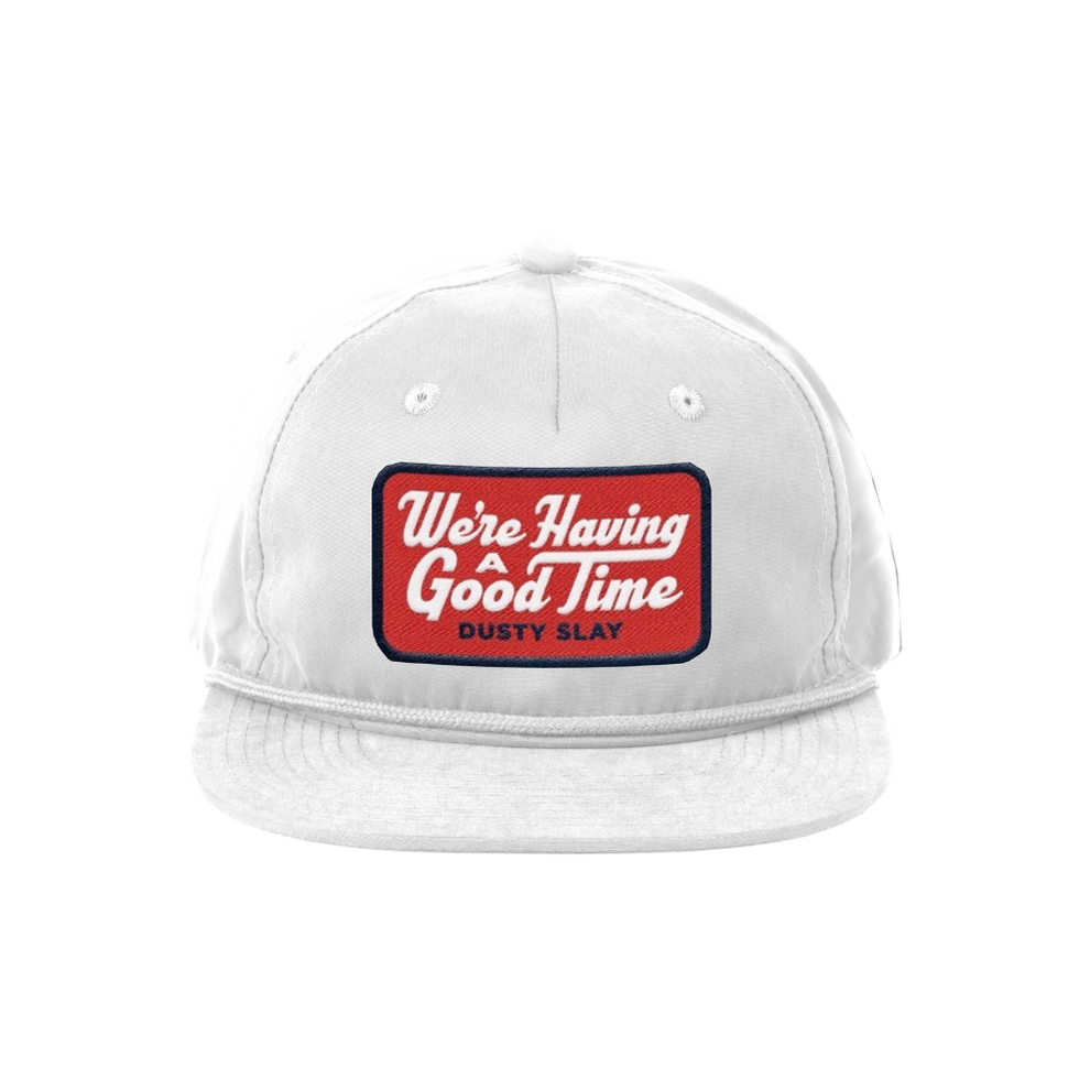 We're Having A Good Time Hat - White – Dusty Slay